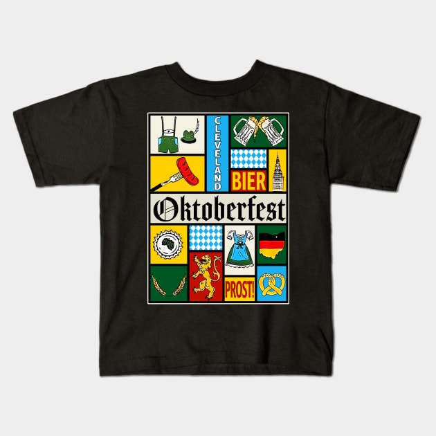 Prost! Beer Pretzel Lover Oktoberfest Festival 2023 Drinking Kids T-Shirt by JennyArtist